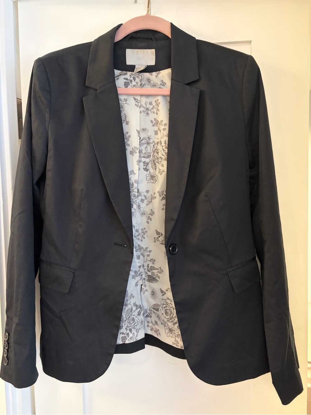 H&M Black Single-Button Women's Blazer